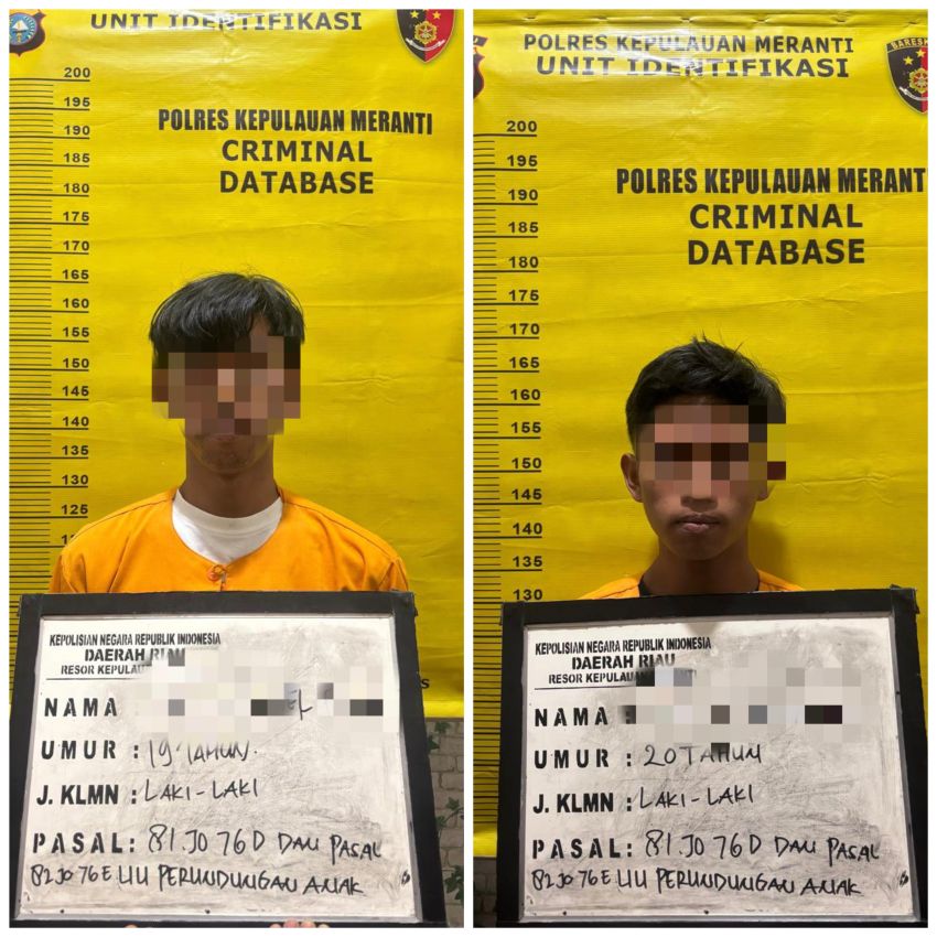 Polres Meranti Ringkus Dua Terduga Pelaku Persetubuhan Anak Bawah Umur