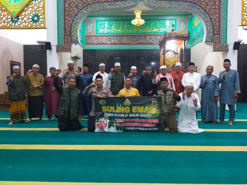 Suling Emas, Cara Polres Meranti dan Jajaran Makmurkan Masjid serta Jaga Kamtibmas