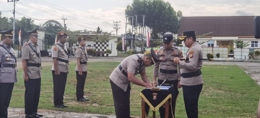 Pimpin Sertijab Tiga Pejabat Utama, Kapolres Meranti Ingatkan Jabatan adalah Amanah