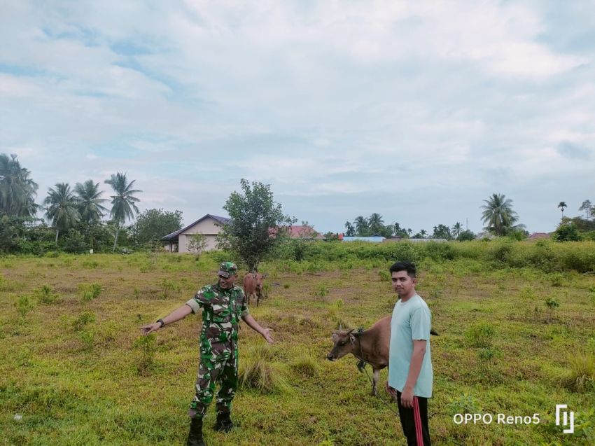 Serda Eka Rafiz Temui Peternak Sapi di Desa Lukun Sebagai Upaya Cegah PMK
