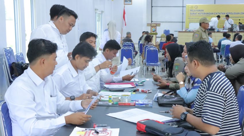 Pemohon SKCK Meningkat, Polres Meranti Sediakan Tenda Tambahan dan Layanan Kesehatan