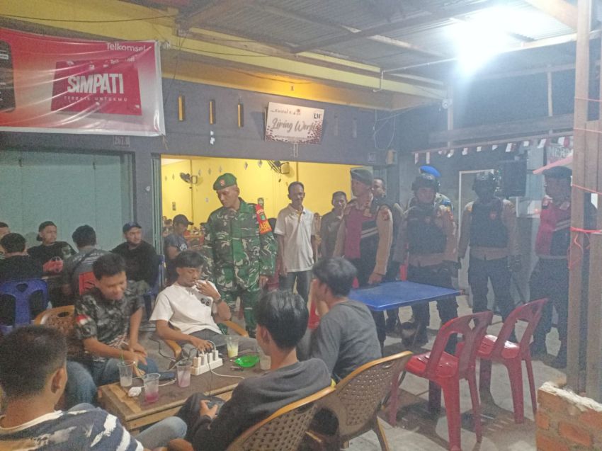 Patroli Sinergitas di Meranti, TNI-Polri dan Satpol PP Pastikan Situasi Aman dan Kondusif