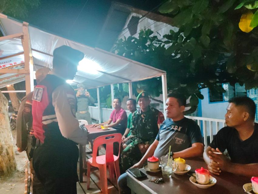 Patroli Sinergitas TNI-Polri di Meranti, Objek Vital dan Kantor Pemerintahan Terpantau Kondusif