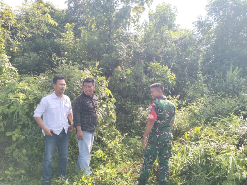 Babinsa Koramil 02/Tebing Tinggi Bersama Bhabinkamtibmas dan Linmas Gelar Patroli Karhutla di Selatpanjang