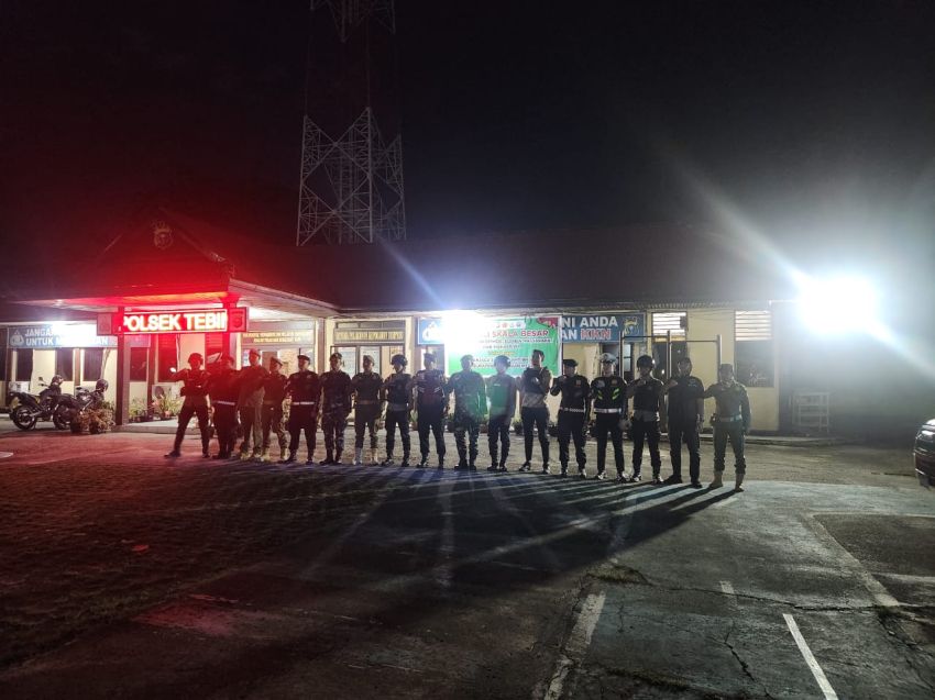 Patroli Malam TNI-Polri dan Satpol PP Pastikan Situasi Meranti Tetap Kondusif