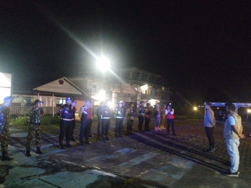 TNI dan Polri Gelar Patroli Sinergitas di Sejumlah Objek Vital di Meranti