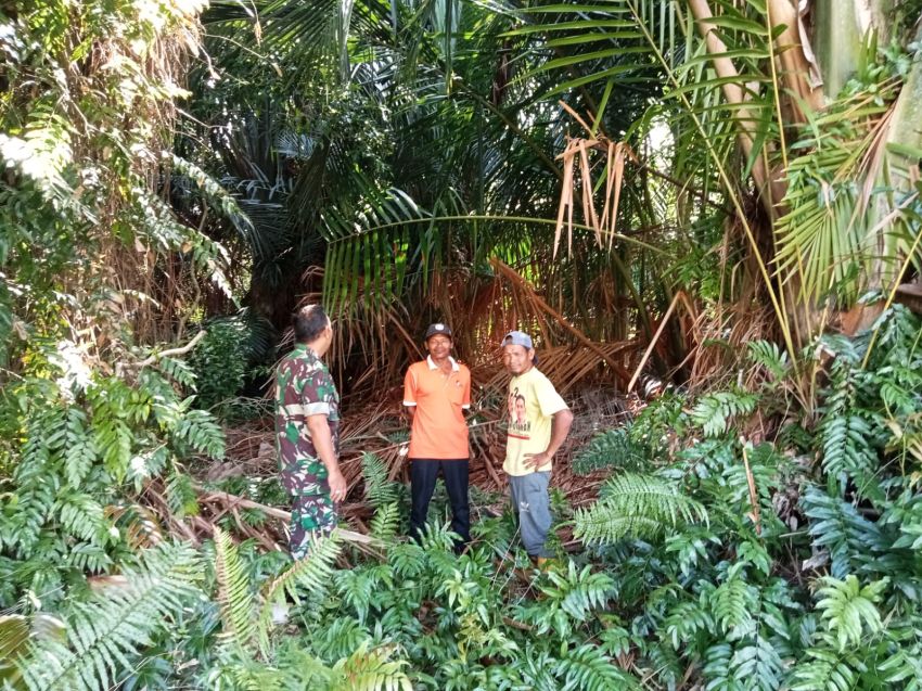 Cegah Kebakaran, Babinsa dan MPA Lakukan Patroli Karlahut di Kundur