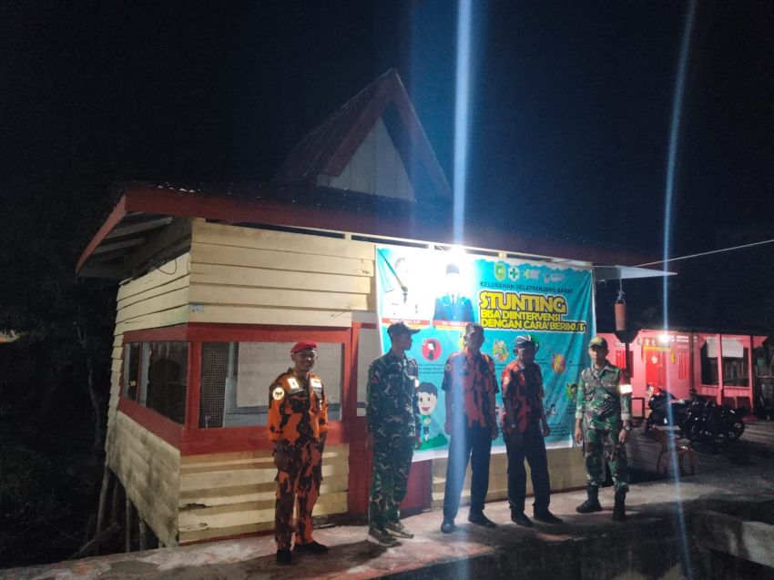 Patroli Mitigasi Siskamling Koramil 02/Tebing Tinggi Ciptakan Rasa Aman di Tengah Masyarakat