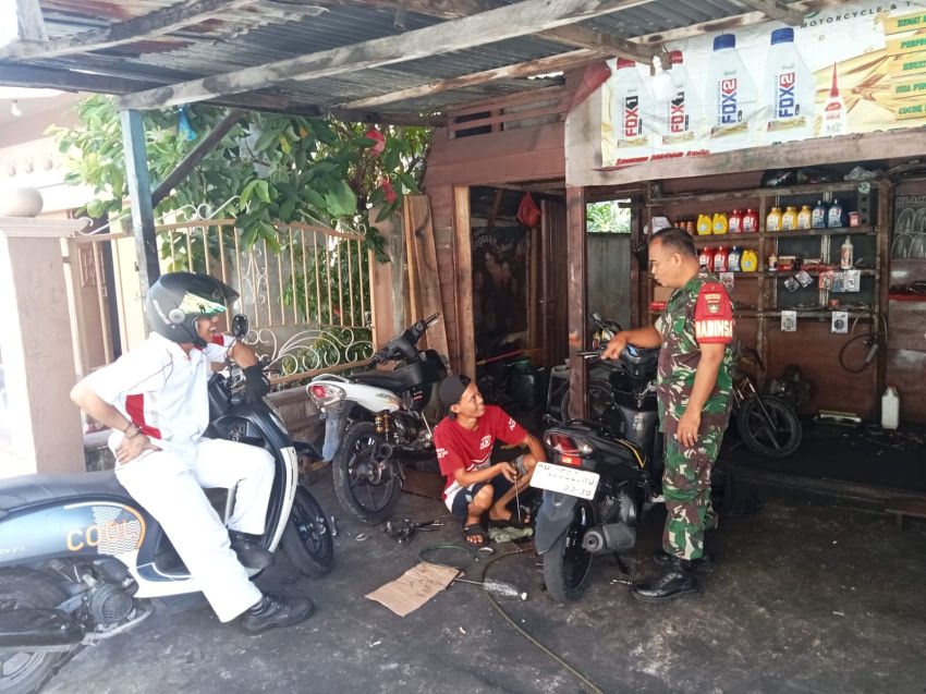 Babinsa Koramil 02/Tebing Tinggi Ajak Warga Selatpanjang Jaga Kerukunan dan Tingkatkan Gotong Royong