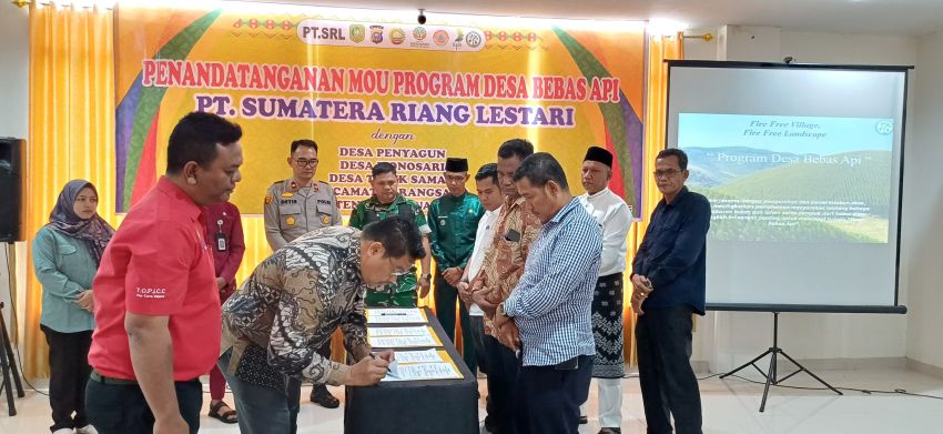 Lewat Desa Bebas Api, PT SRL Perkuat Komitmen Pencegahan Karhutla di Pulau Rangsang