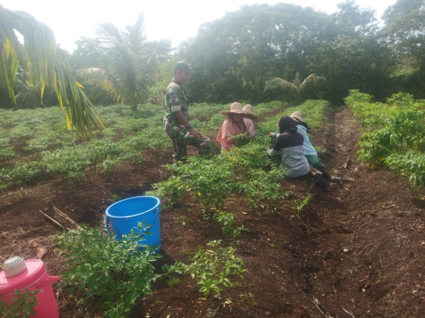 Babinsa Koramil 02 Tebing Tinggi Ajak Warga Desa Beting Aktifkan Kembali Gotong Royong