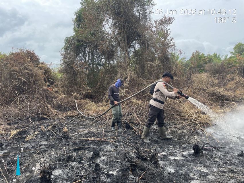 Api Kembali Muncul di Rangsang Pesisir, Kebakaran Lahan Kini Terjadi di Tenggayun Raya