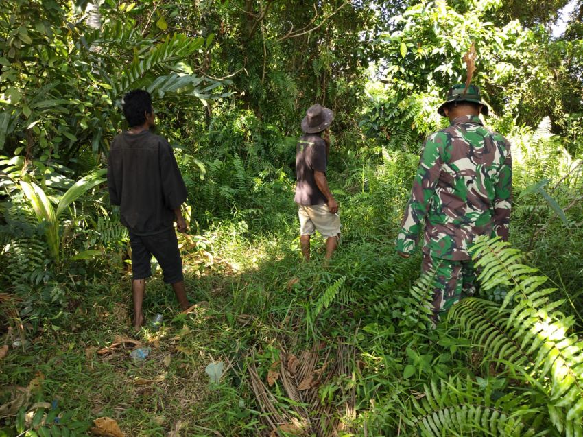 Antisipasi Kebakaran Lahan, Serda Eka Rafiz Gelar Patroli Dengan Warga Selatpanjang Kota