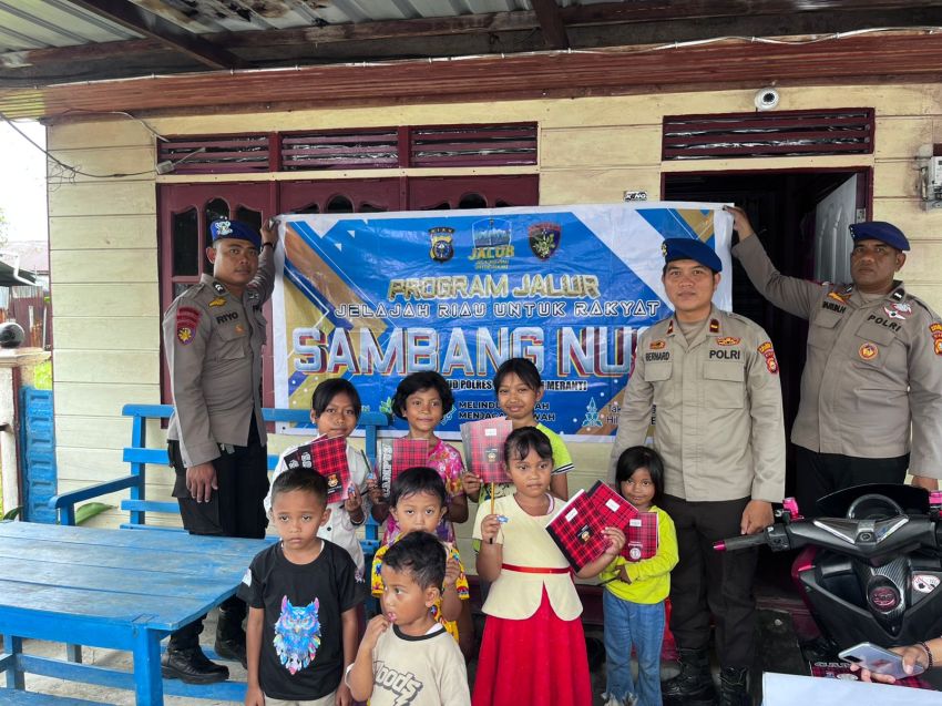 Sat Polairud Polres Meranti Kembali Gelar JALUR, Sentuh Warga Pesisir Desa Alai