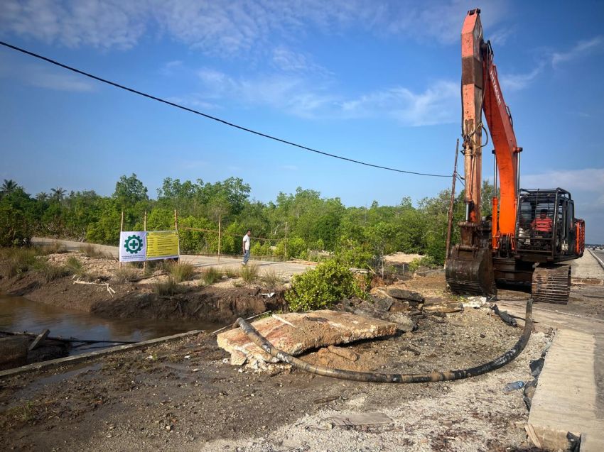 Dinas PUPR Meranti Perbaiki Infrastruktur Prioritas di Sejumlah Titik Rawan