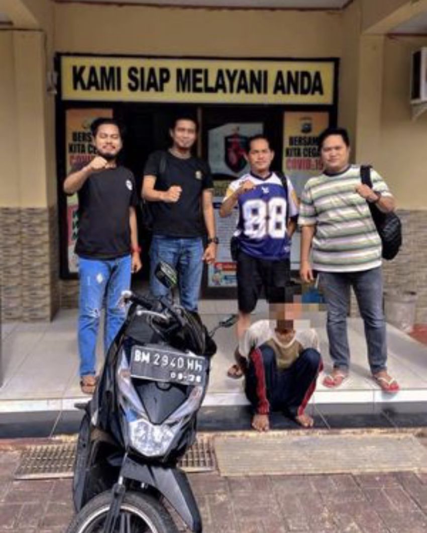 Lupa Cabut Kunci, Motor Raib dalam Hitungan Menit