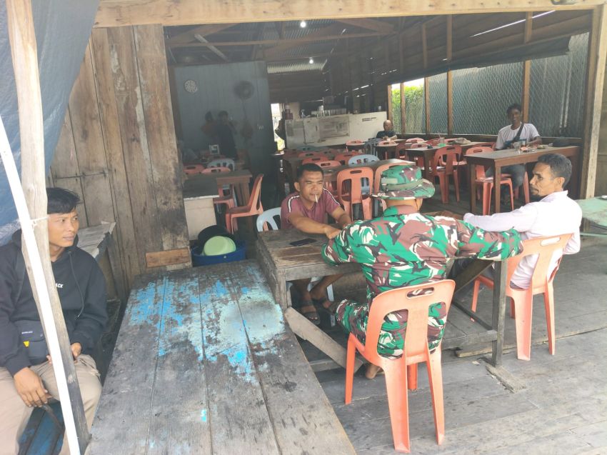 Serda Eka Rafiz Komsos di Selatpanjang Kota, Ajak Warga Jaga Lingkungan