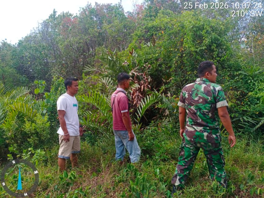 Babinsa Koramil 02/Tebing Tinggi dan MPA Gelar Patroli Karhutla di Selatpanjang Kota