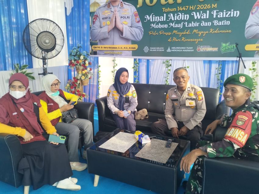 Babinsa Koramil 02/Tebing Tinggi Laksanakan PAM Idul Fitri di Pos Taman Cik Puan