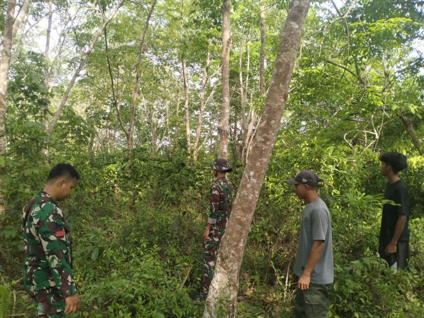 Babinsa Koramil 02/Tebing Tinggi Patroli Karhutla di Desa Repan, Situasi Aman