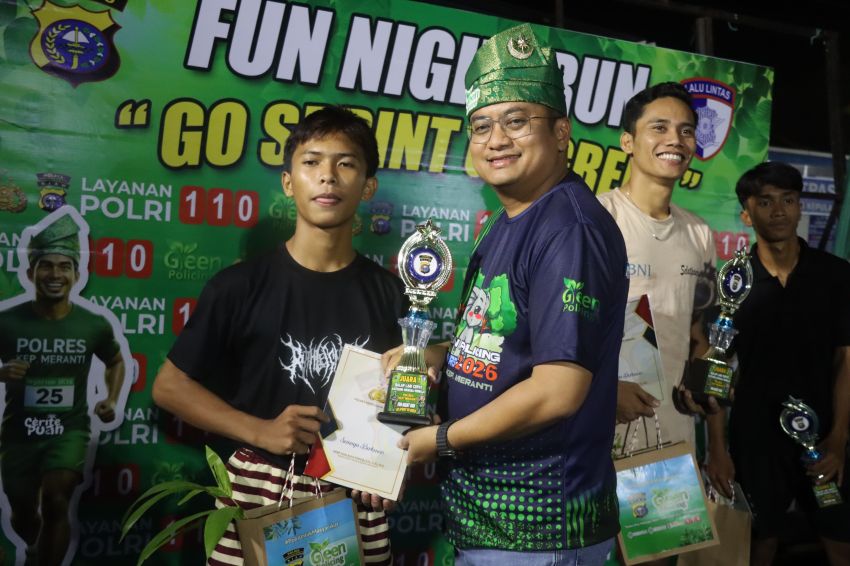 Fun Night Run Polres Meranti Meriah, Kapolres Tegaskan Polri Sahabat Masyarakat