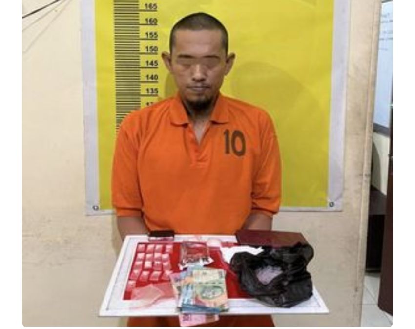 Pondok Kebun Sawit di Inhu Jadi Sarang Sabu, Polisi Sita 19 Paket dan Ringkus Pria 39 Tahun