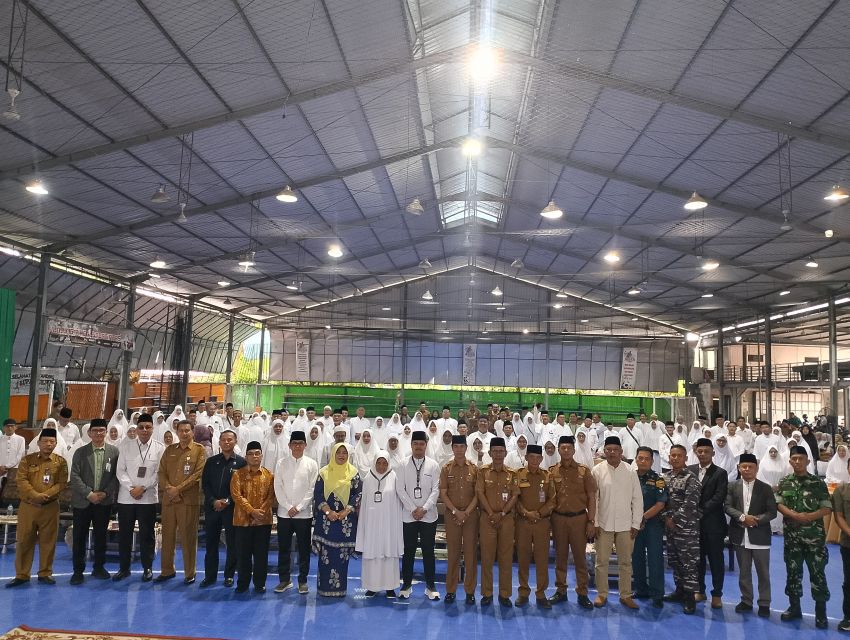 Mewakili Danramil, Sertu Pardin Paramai Hadiri Pembukaan Manasik Haji Kabupaten Meranti