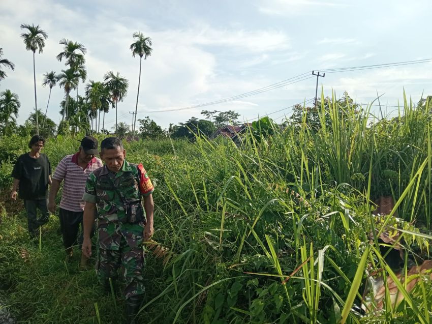 Babinsa Tebing Tinggi Gencarkan Patroli Karhutla, Warga Diimbau Tak Bakar Lahan