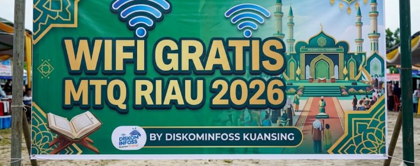 WiFi Gratis Disiapkan di Sejumlah Titik Selama MTQ Riau di Kuansing