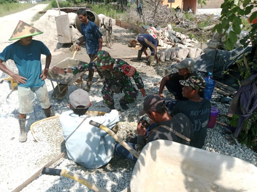 Babinsa Bantar Ajak Warga Jaga Kondusivitas dan Cegah Karhutla