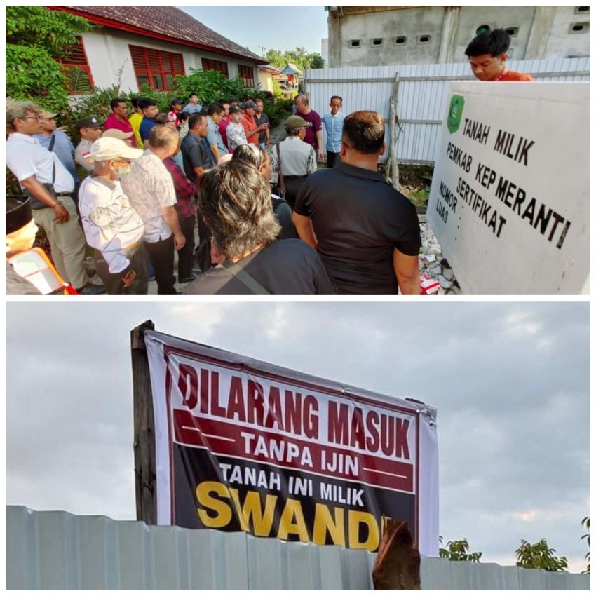 Usai Kalah hingga Mahkamah Agung, Swandi Kembali Pagar Aset Pemkab Meranti, Satpol PP Bersiap Turun