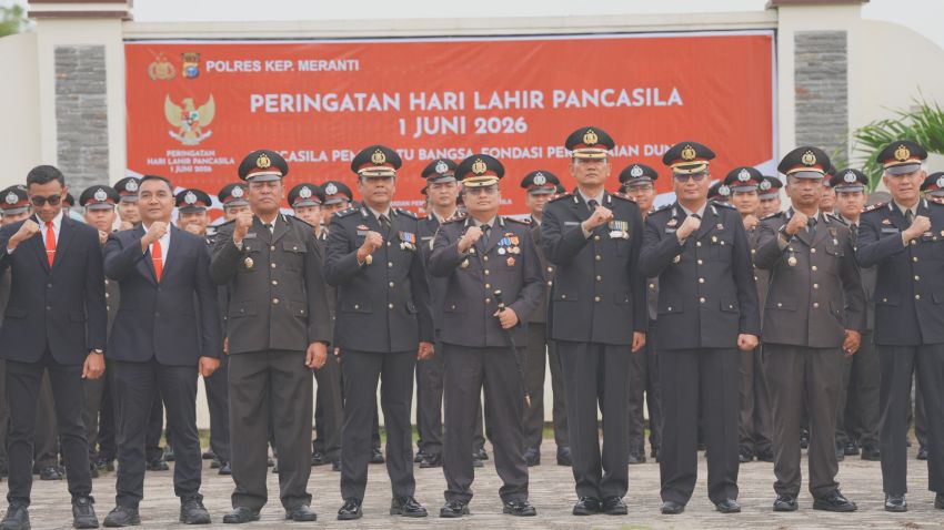 Peringati Hari Lahir Pancasila, Kapolres Meranti Tekankan Implementasi Nilai-Nilai Kebangsaan