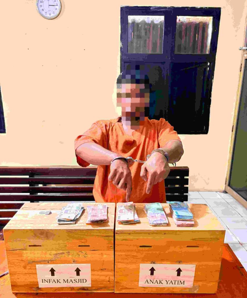 Curi Kotak Infak Masjid, Pria di Kampar Diciduk Polisi