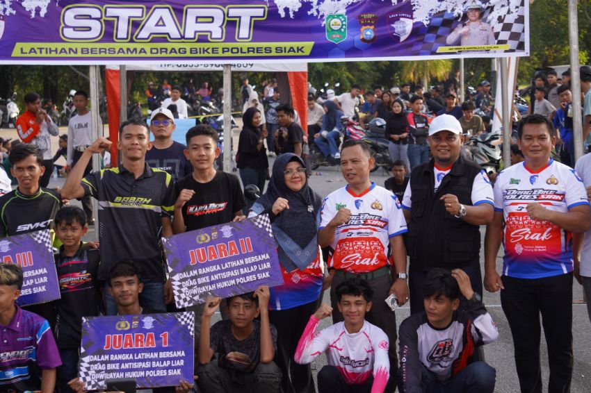 150 Pebalap Muda Ikuti Drag Bike di Siak, Upaya Tekan Balap Liar