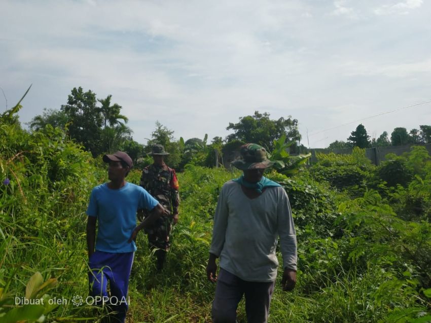 Patroli Karhutla di Alai, Babinsa dan MPA Ingatkan Warga Tak Membakar Lahan