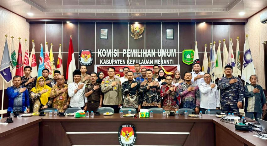 KPU Meranti Gelar Sosialisasi Pemutakhiran Data Parpol Berkelanjutan Melalui Sipol Semester I 2026