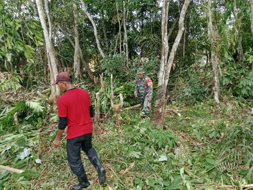Serma E. Sembiring Rutin Patroli Karhutla, Warga Diimbau Tak Buka Lahan dengan Membakar