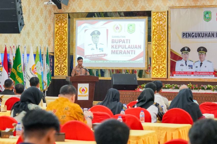 Pengurus KONI Meranti Resmi Dikukuhkan, Pemkab Dorong Penguatan Pembinaan Atlet