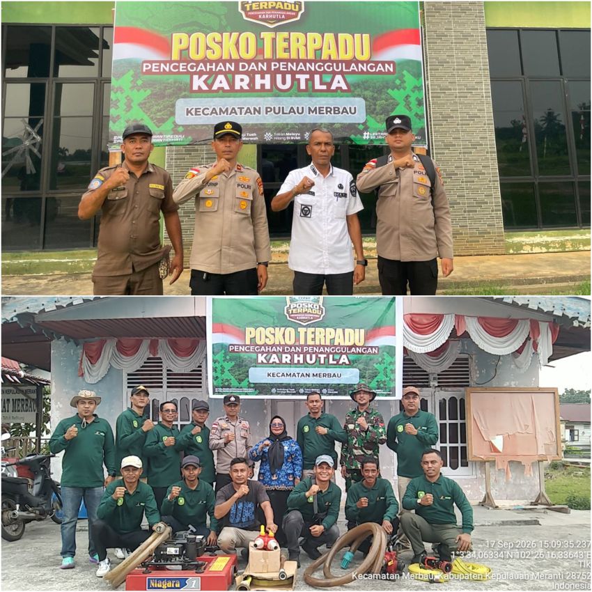 BPBD Kepulauan Meranti dan Pemcam Berkolaborasi Bentuk Posko Siaga Terpadu Desa