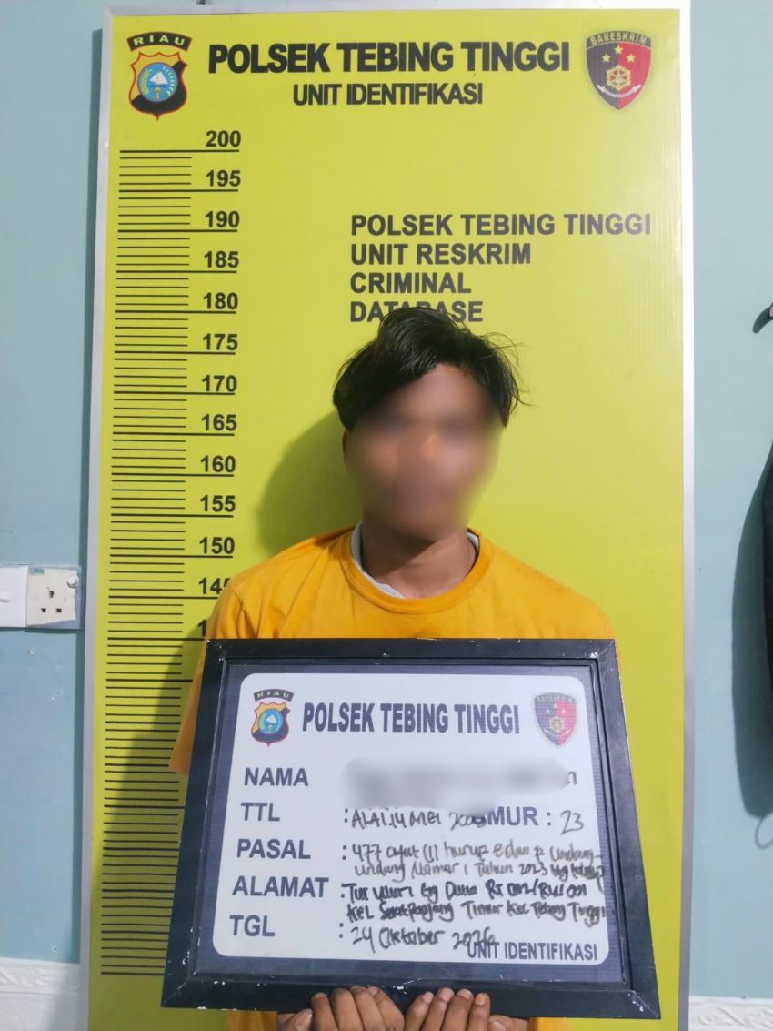 Polsek Tebingtinggi Tangkap Terduga Pelaku Pembobol Rumah di Banglas