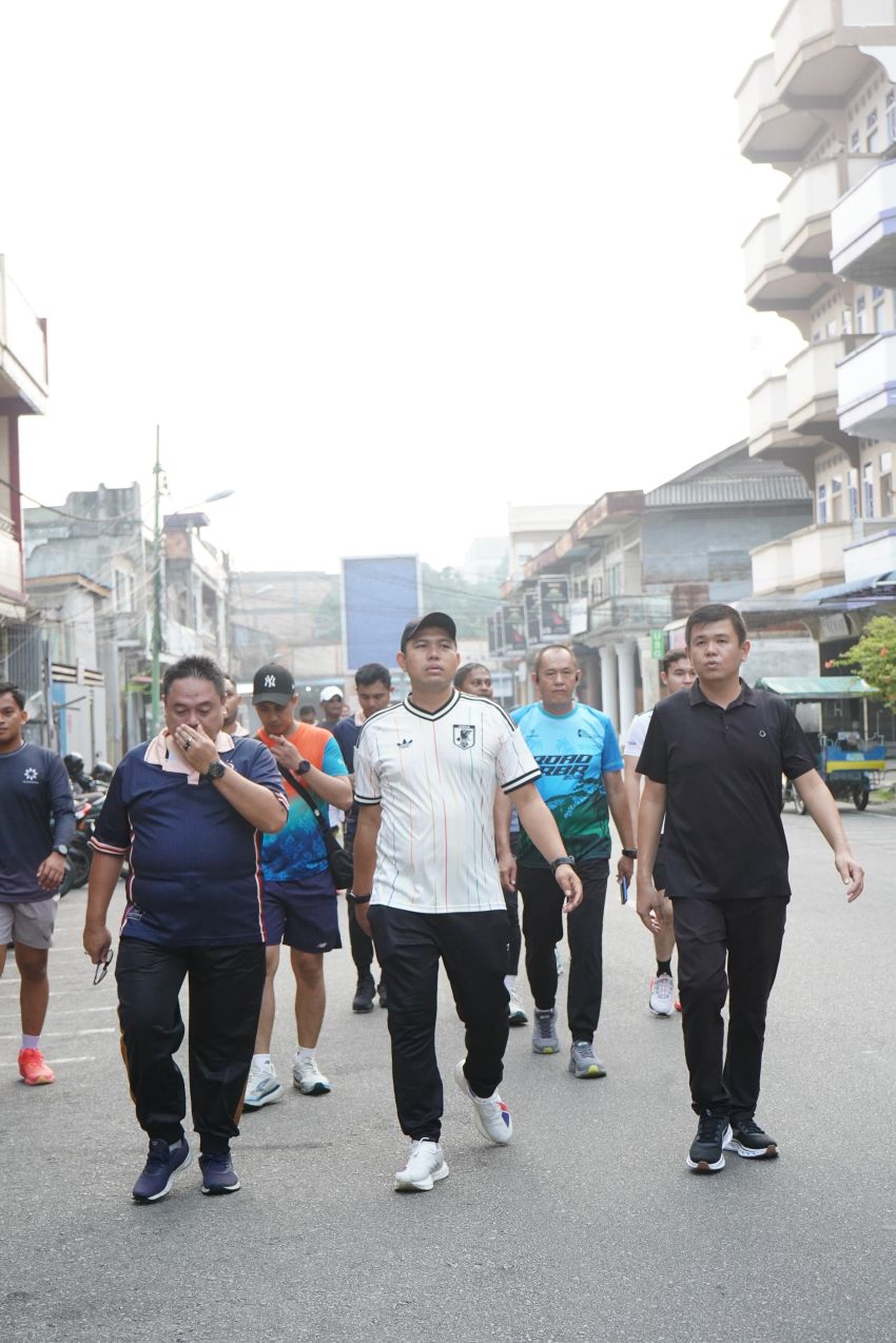 Lewat Olahraga Bersama, Polres Kepulauan Meranti Pererat Silaturahmi dengan Forkopimda