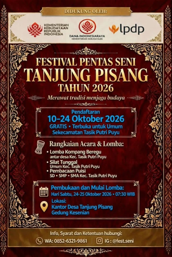 Perdana, Desa Tanjung Pisang Gelar Festival Pentas Seni