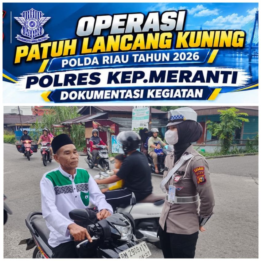 Tiga Hari Operasi PLK, Satlantas Polres Meranti Tegur 135 Pelanggar Lalulintas