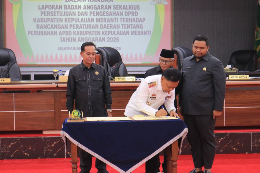 APBD-P Kepulauan Meranti 2026 Disahkan, Bupati Asmar : Anggaran Harus Tepat Sasaran